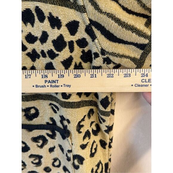 Jane Ashley Tapestry jacket animal print safari wearable art women’s sz XL - Picture 6 of 7